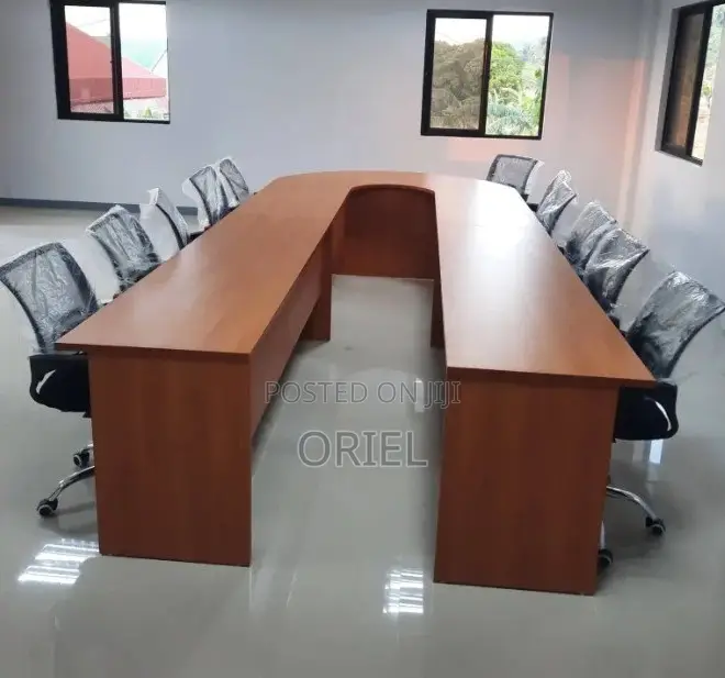 Office Boardroom Table : U-Shaped Corporate Boardroom Table