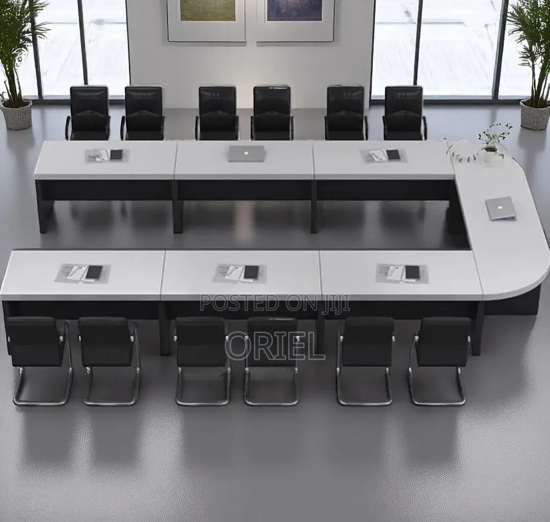 Office Boardroom Table : U-Shaped Corporate Boardroom Table