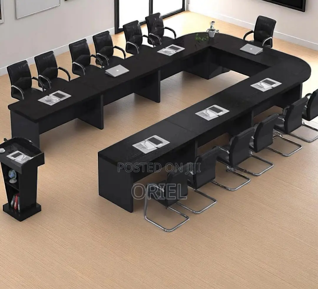 Office Boardroom Table : U-Shaped Corporate Boardroom Table