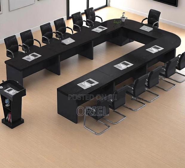 Office Boardroom Table : U-Shaped Corporate Boardroom Table - thumbnail 16