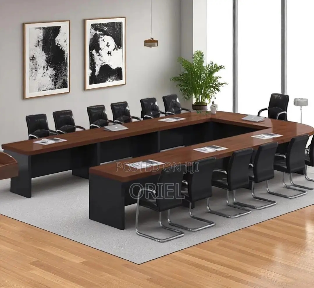 Office Boardroom Table : U-Shaped Corporate Boardroom Table
