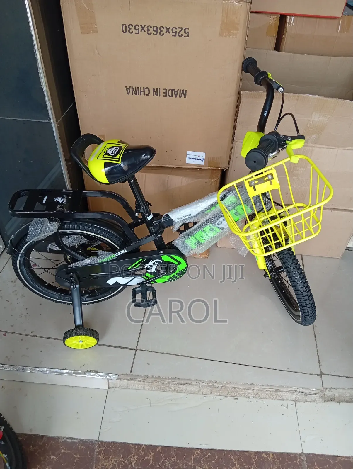 Yellow - Black Kids Bike Size 16"
