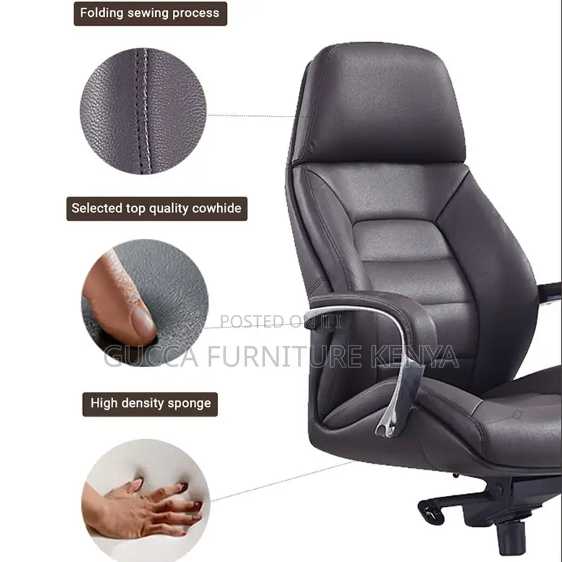 Brown Managers Boss Leather Office Chair