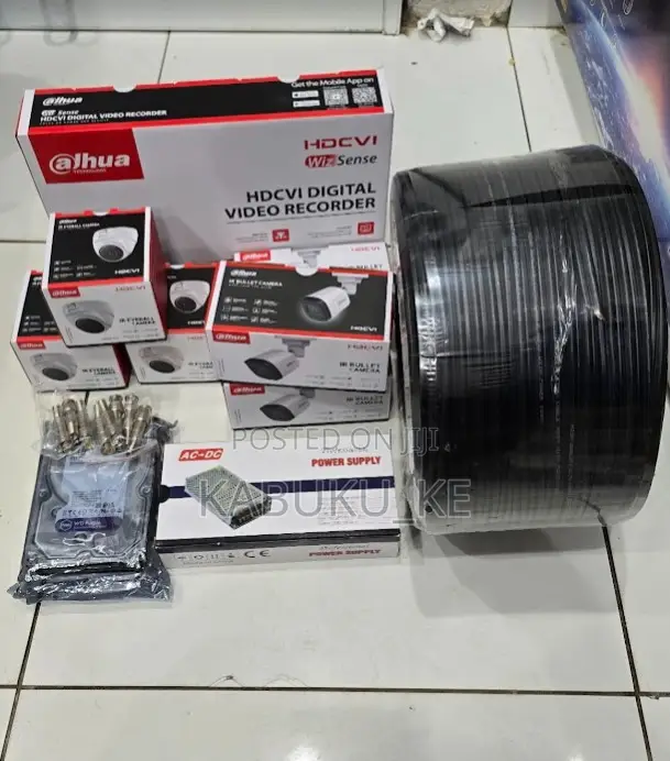 Dahua 4 CCTV Camera Full Set Complete Kit 2mp