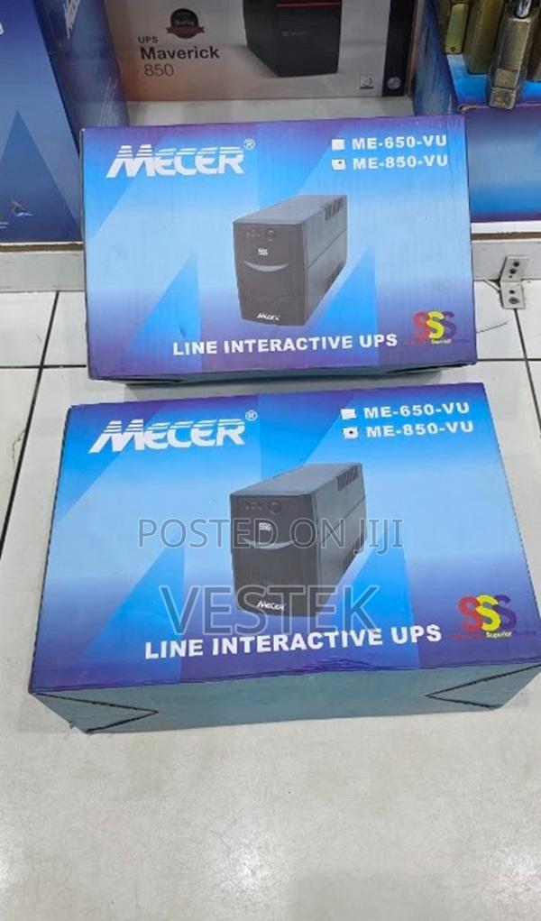 Mecer 850va Line Interactive Ups - Black.
