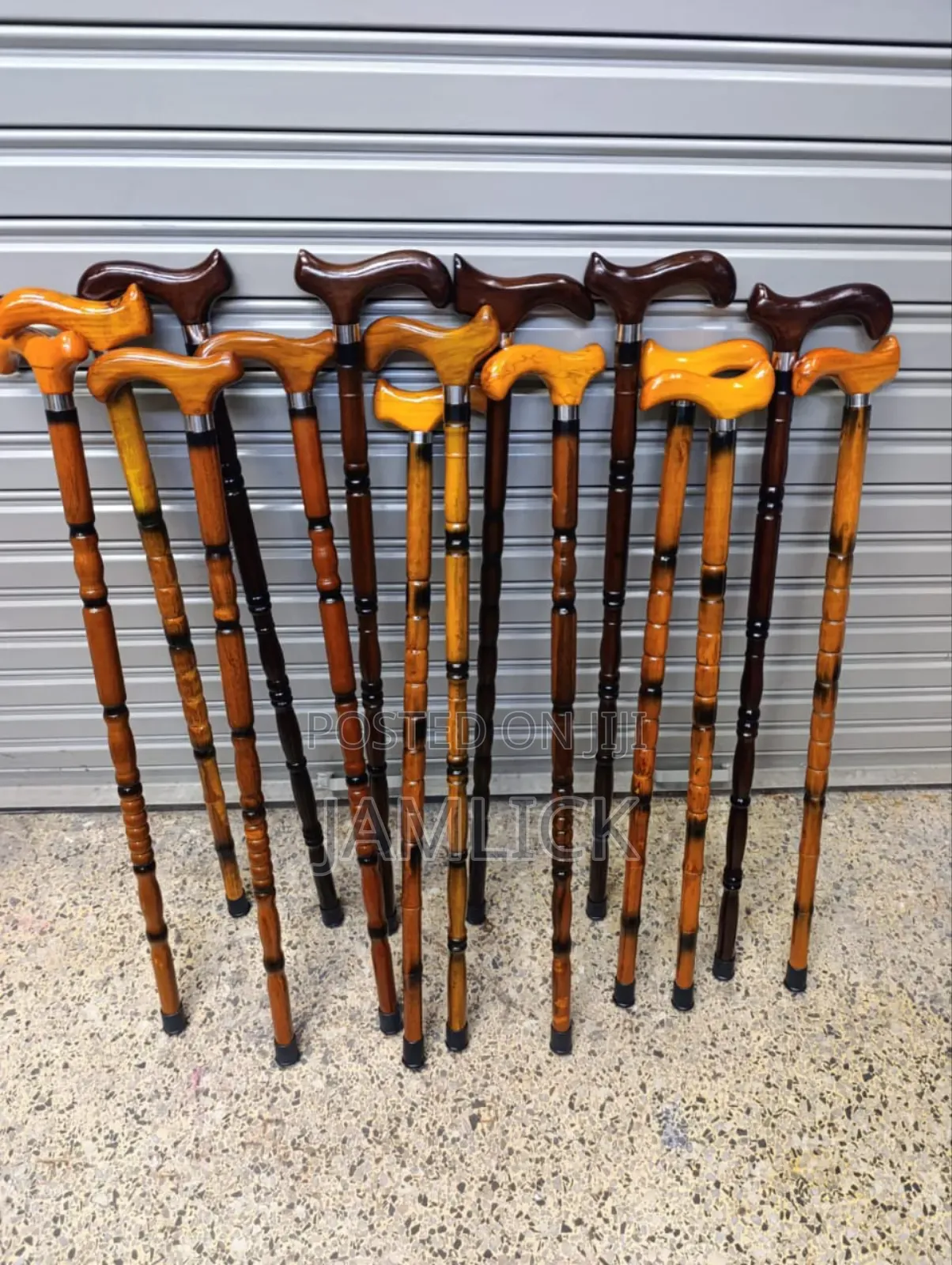 Mahogany Wooden Walking Sticks - Kb