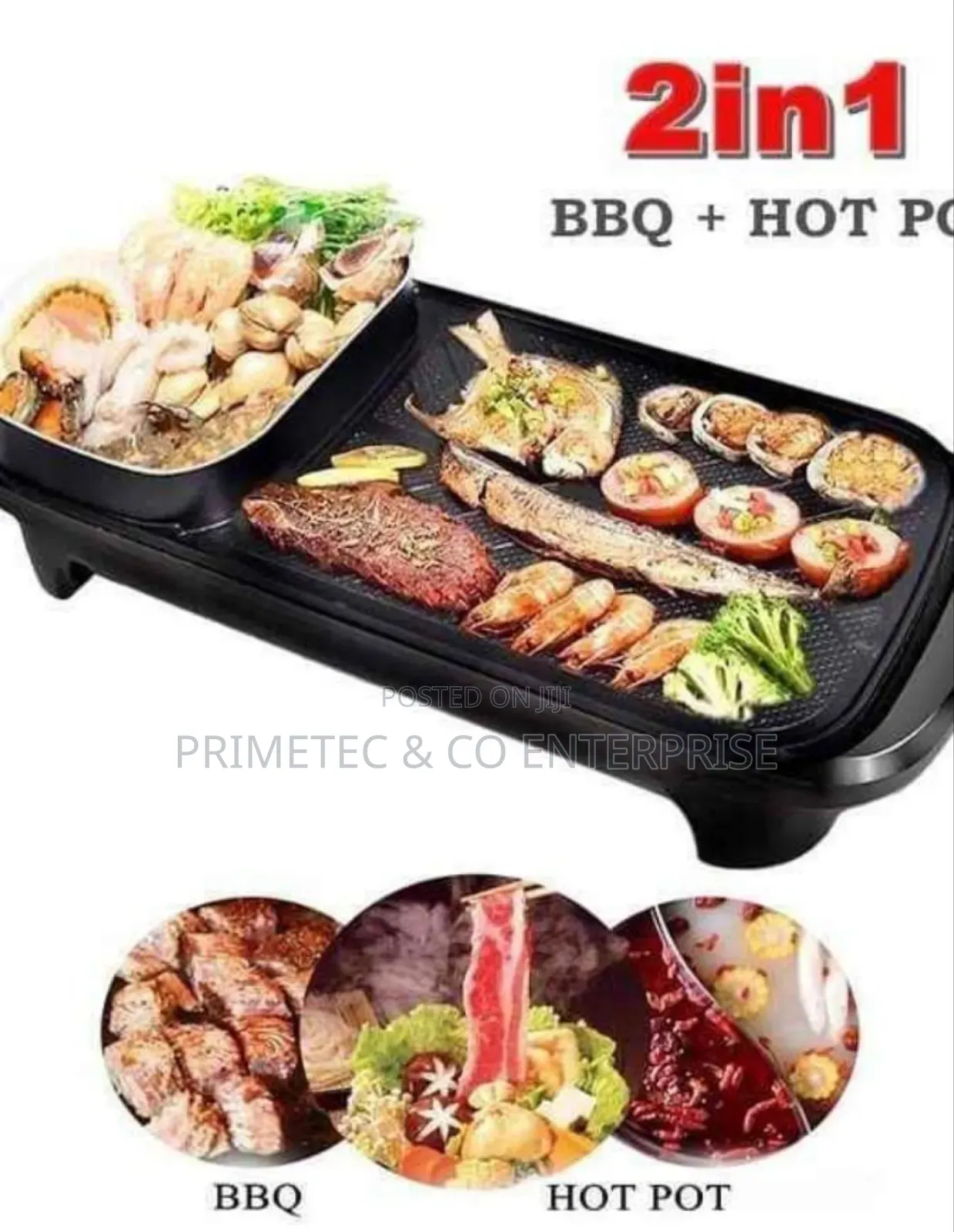 2in1 Multi Purpose Barbecue Grill Purpose, at 2600