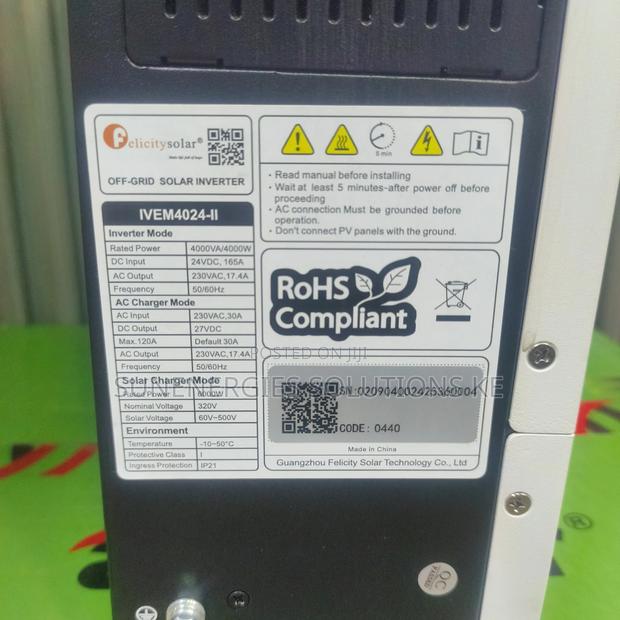 4kw 24v Felecity Hybrid Inverter - thumbnail 2