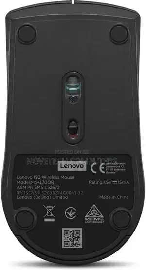 Lenovo 150 Wireless Mouse – Black – Gy51l52638