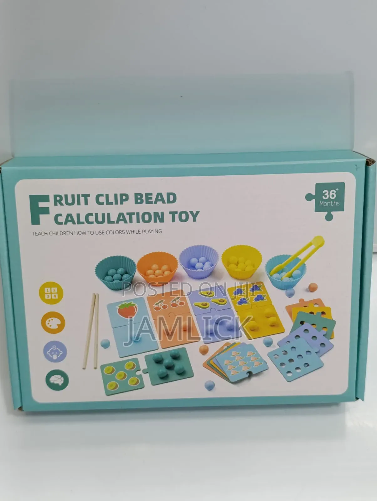 Fruit Clip Bead Calculation Colour Classification Set -