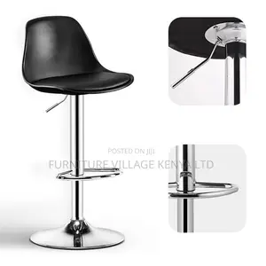Barstool; Plastic Home Counter Stool Matte Finish Footrest Barstool