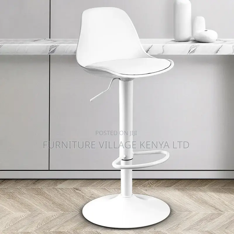Barstool; Plastic Home Counter Stool Matte Finish Footrest Barstool