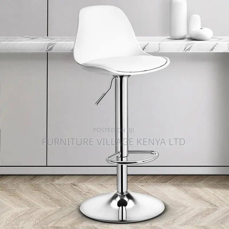 Barstool; Plastic Home Counter Stool Matte Finish Footrest Barstool