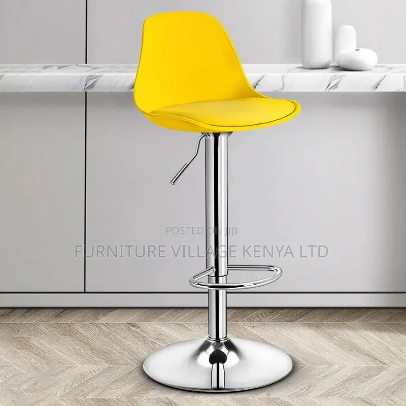 Barstool; Plastic Home Counter Stool Matte Finish Footrest Barstool