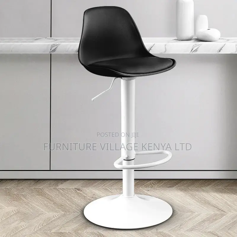 Barstool; Plastic Home Counter Stool Matte Finish Footrest Barstool