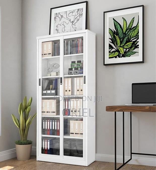Office Cabinet : Office Full-glass 2-door Filling Cabinet