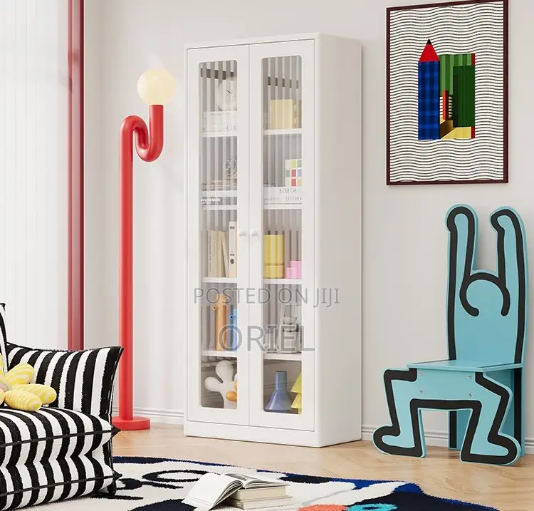 Office Cabinet : Office Full-glass 2-door Filling Cabinet