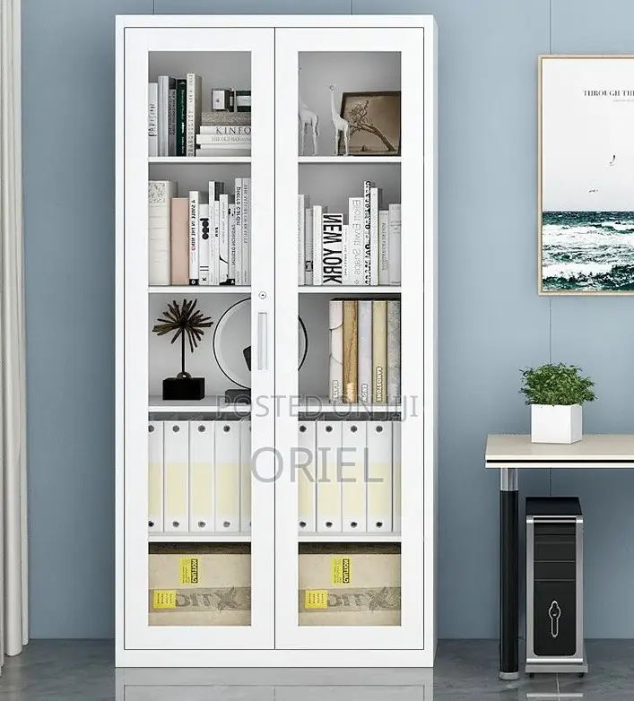 Office Cabinet : Office Full-glass 2-door Filling Cabinet
