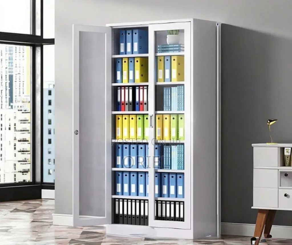 Office Cabinet : Office Full-glass 2-door Filling Cabinet