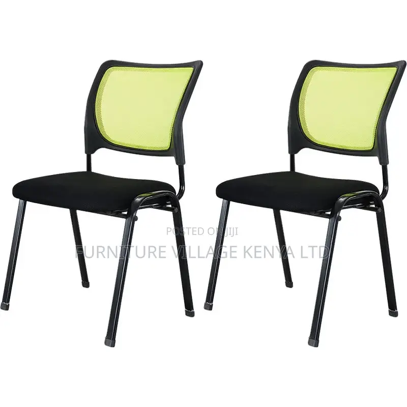 Office Chair; Black Metallic Office \Meeting Chair