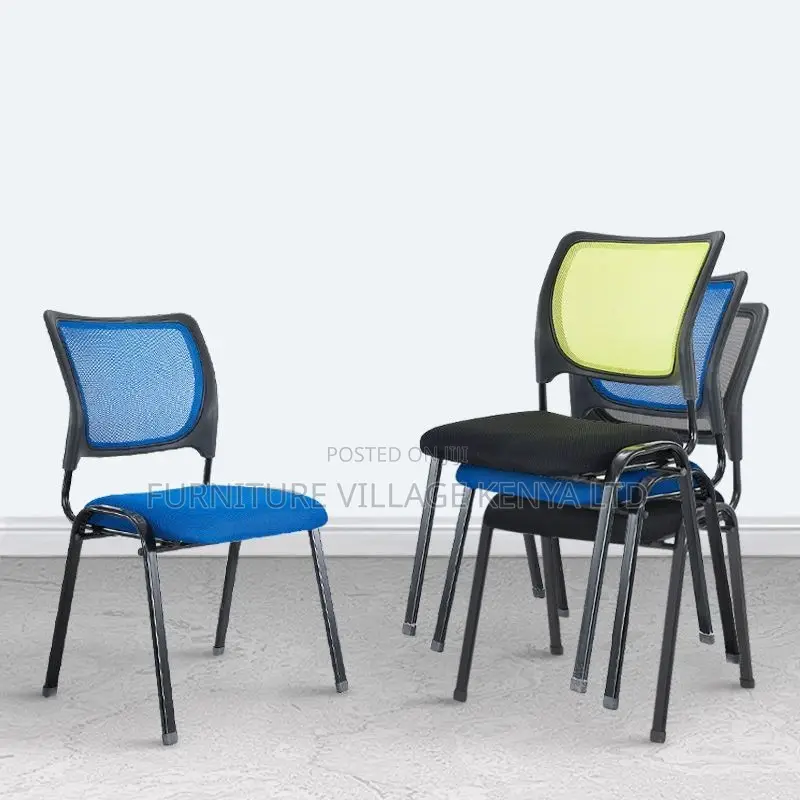Office Chair; Black Metallic Office \Meeting Chair