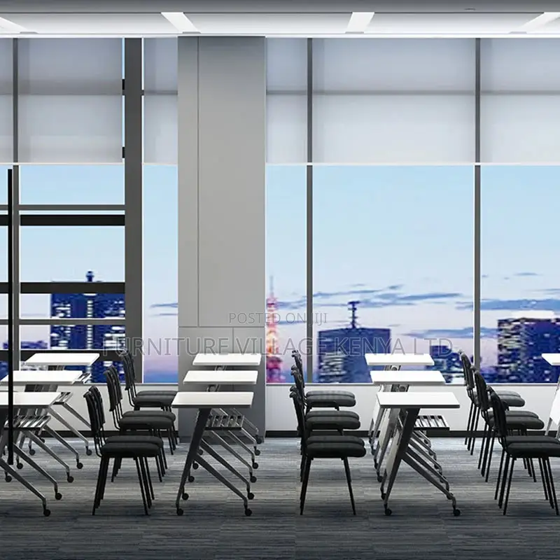 Office Chair; Black Metallic Office \Meeting Chair