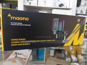 Maono Dgm20 Gamer Condenser Usb Gaming RGB Microphone With Boom Arm.