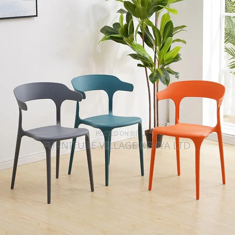 Dining Chair; Indoor-Outdoor Chair Stacking Dining Armless Side Chair