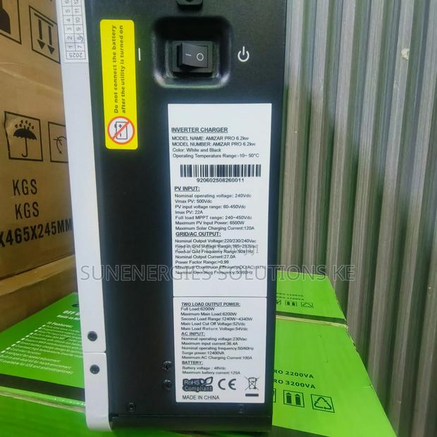 6.2kw 48v Amizar Hybrid Inverter - thumbnail 2