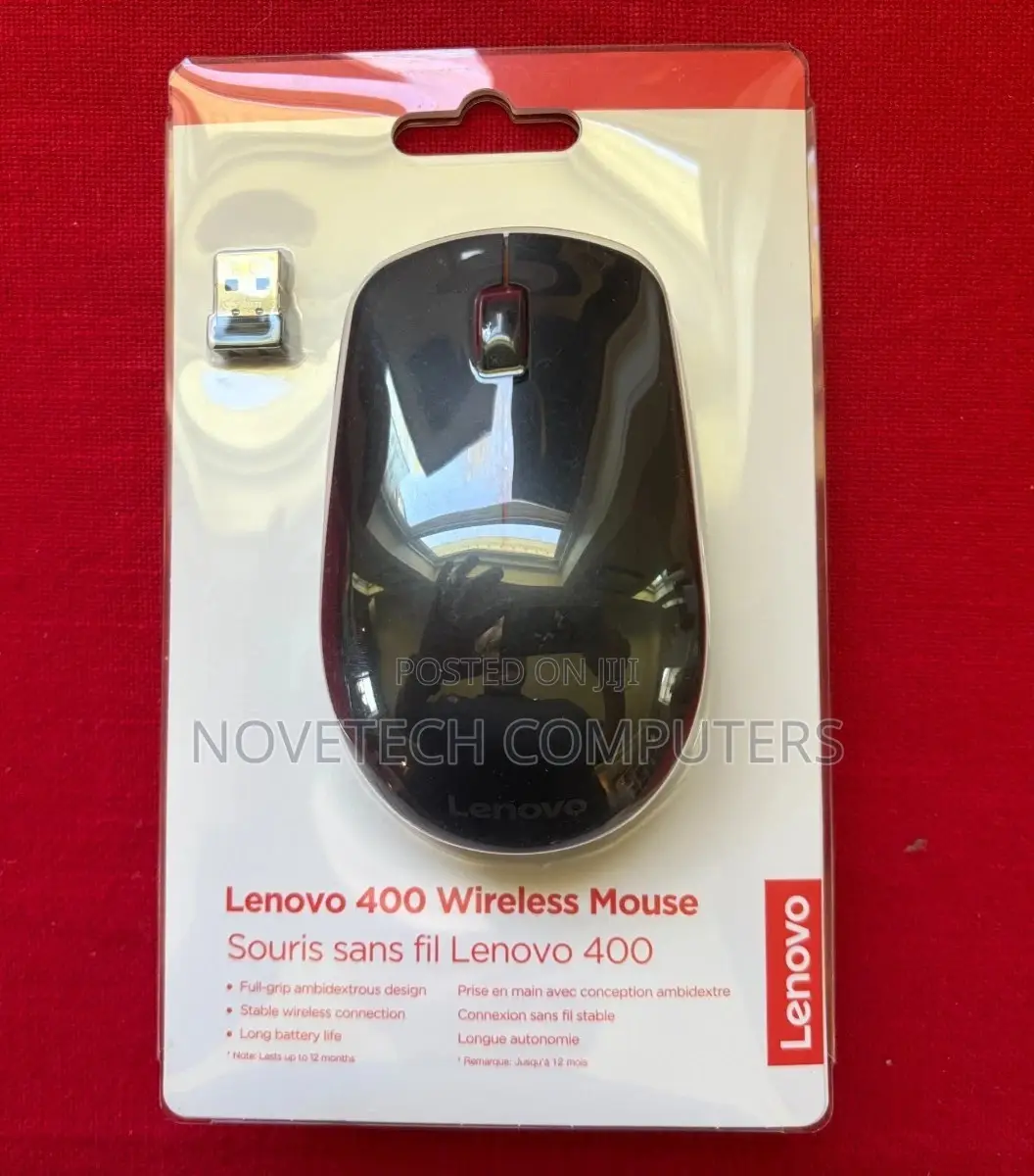 Lenovo 400 Wireless Mouse - Black - Gy50r91293 New Aa Battery Included