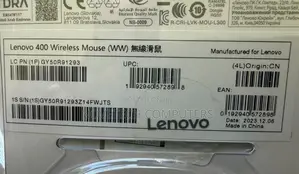 Lenovo 400 Wireless Mouse - Black - Gy50r91293 New Aa Battery Included