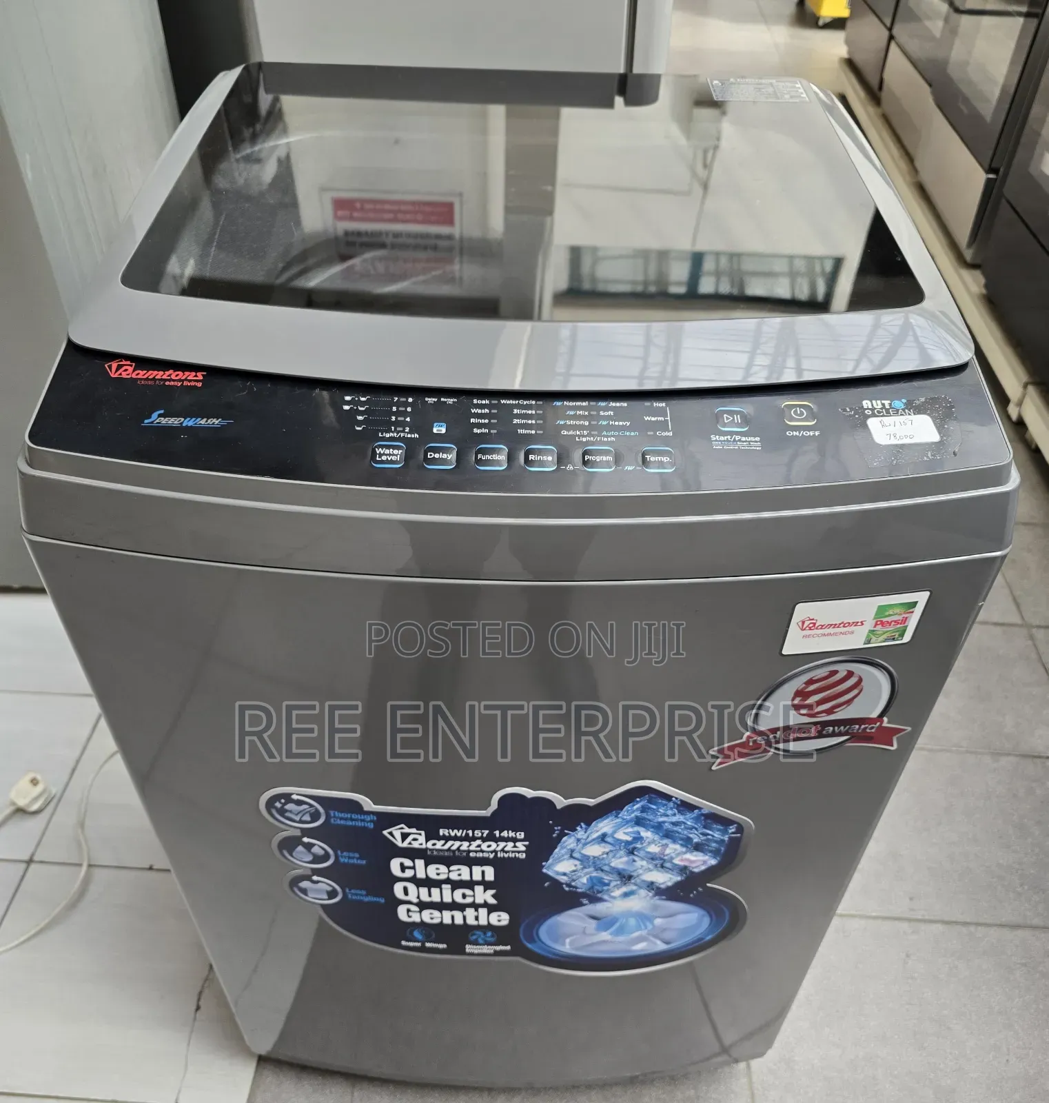 Topload Fully Automatic 14 Kg Ramtons Washing Machine