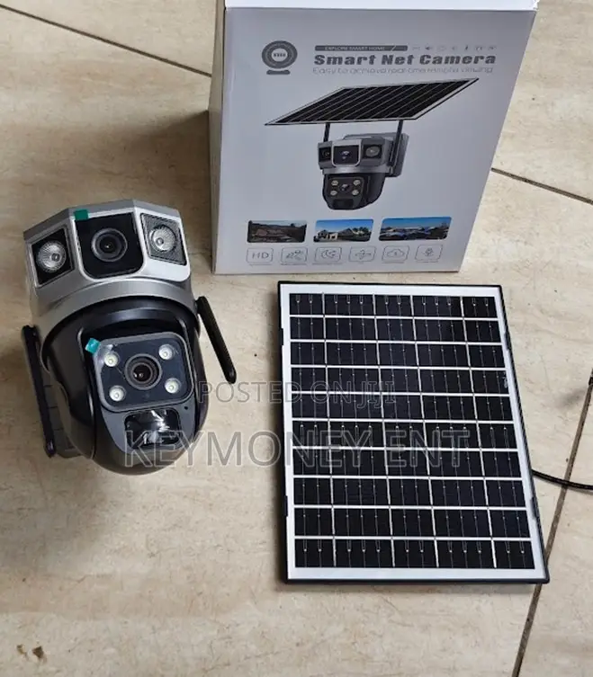VTS 02 V380 Wifi Dual Lens Outdoor Rotating Solar Camera