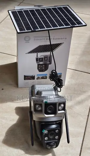 Outdoor 4g Simcard Rotating Camera With Solar Panel 4mp Video
