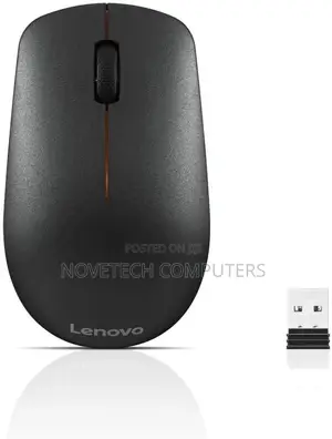 Lenovo Wireless Optical Mouse Usb Laptop Pc - Black