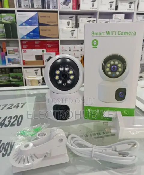 Home Security V380 Camera - Dual Lens Hd Night Vision Audio