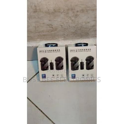 F11-2 3-in-1 Wireless Dual Mini Microphone With Noise Suppression