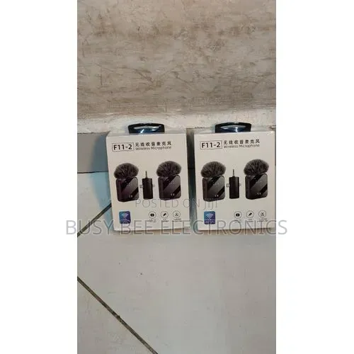 F11-2 3-in-1 Wireless Dual Mini Microphone With Noise Suppression