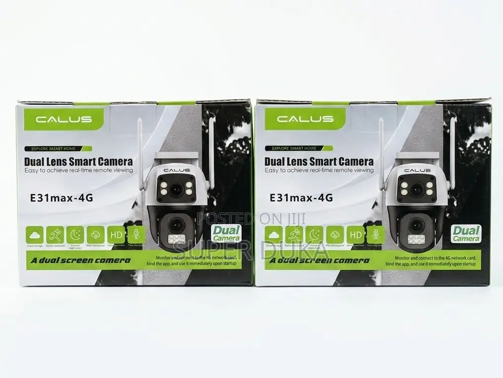 Calus E31max-4g Dual Lens Smart Camera–4g Lte Hd Security CCTV Sim Car