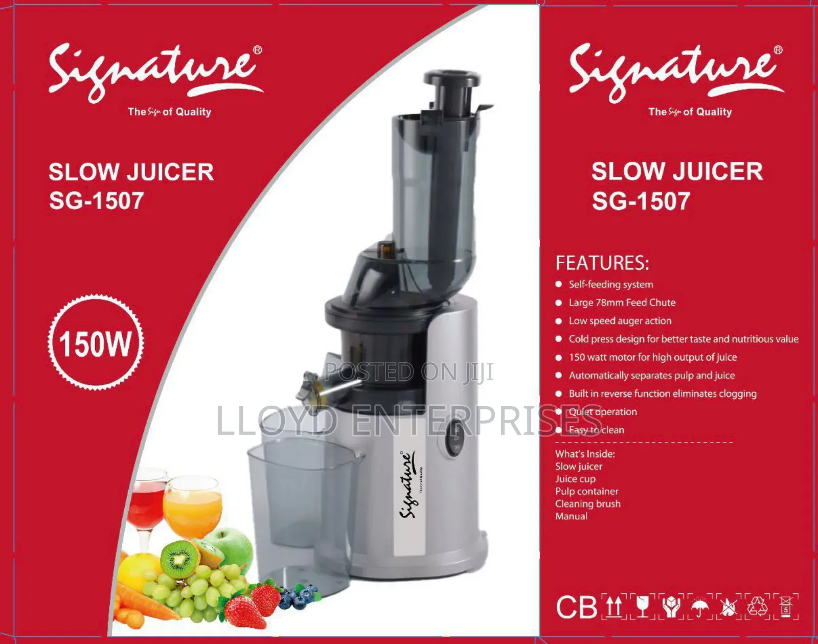150watts Signature Slow Juicer