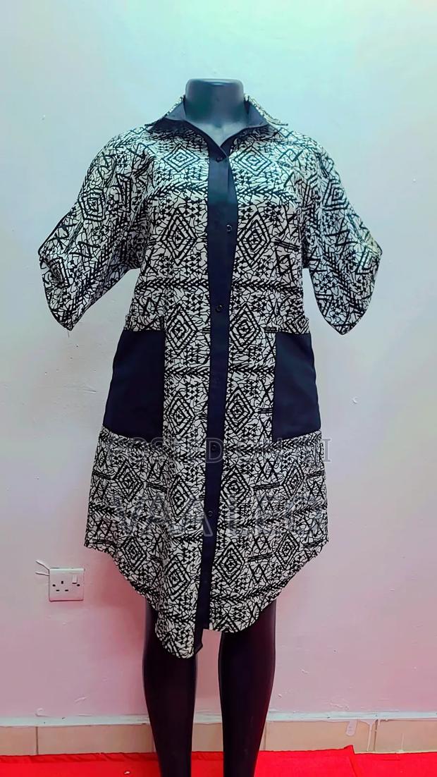 Tribal Print Shirt Dress - main view