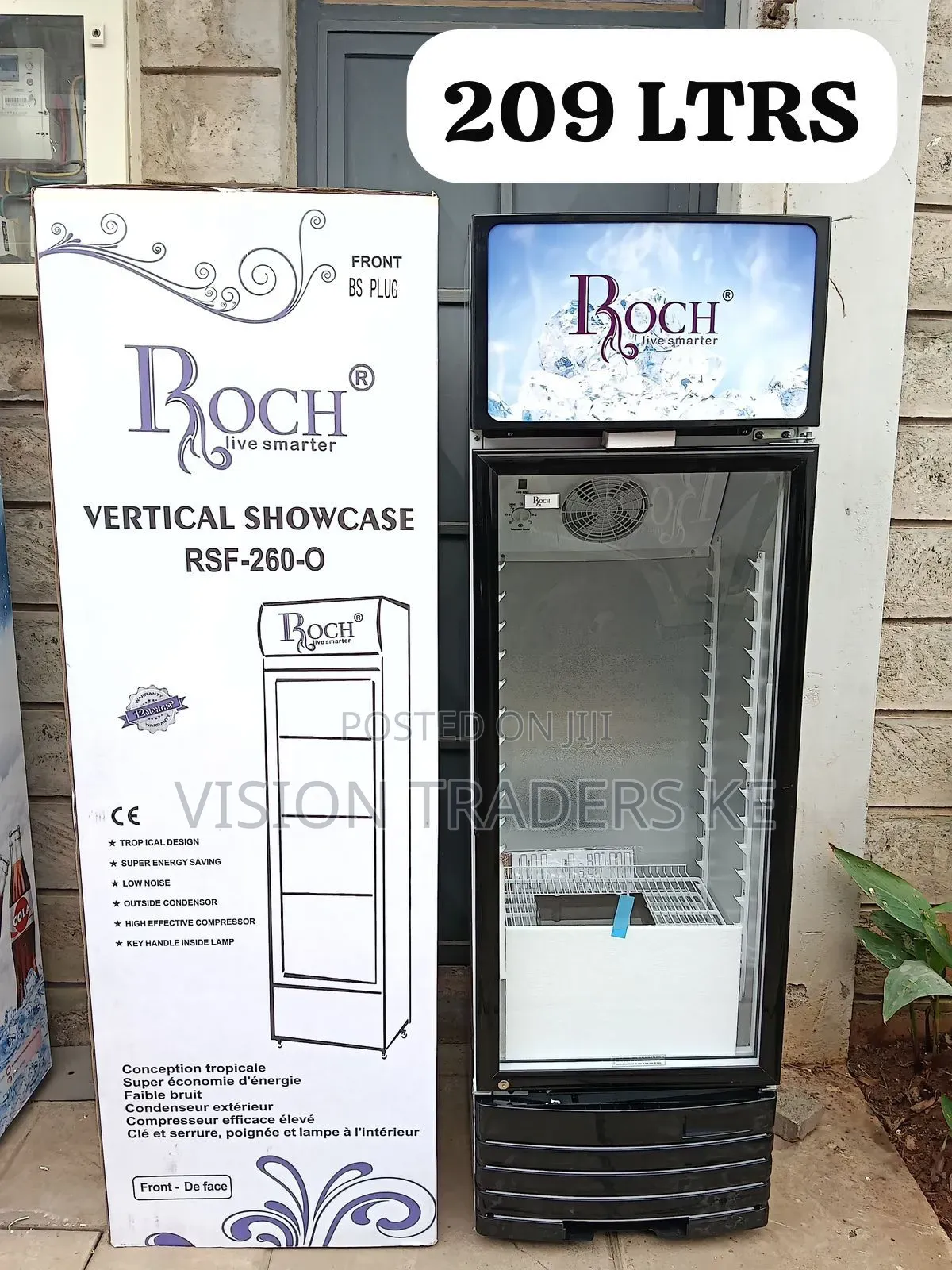 Roch RSF-260 O 209ltrs Showcase Refrigerator