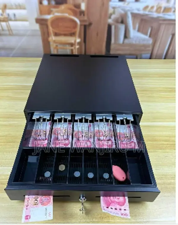 New_5 Slot Automatic Cash Drawer Black