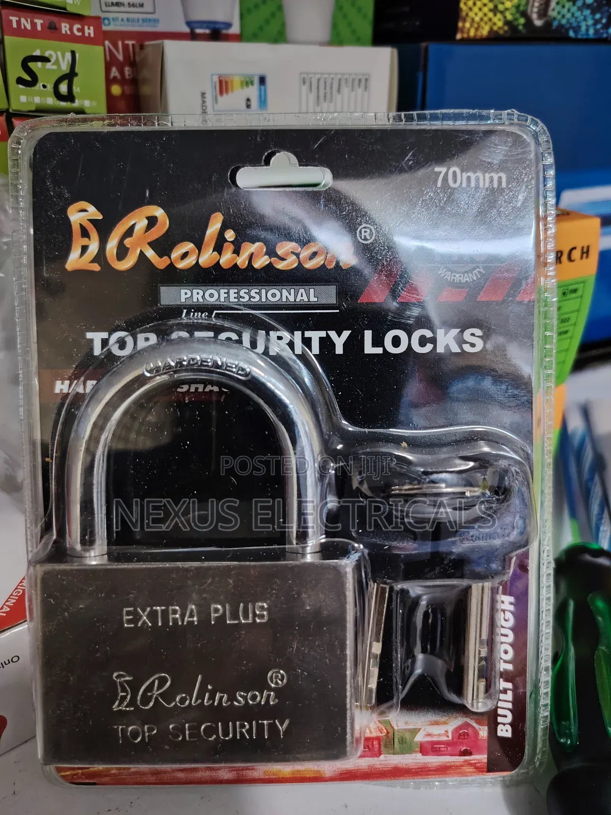 Rolinson 70mm Silver Padlock