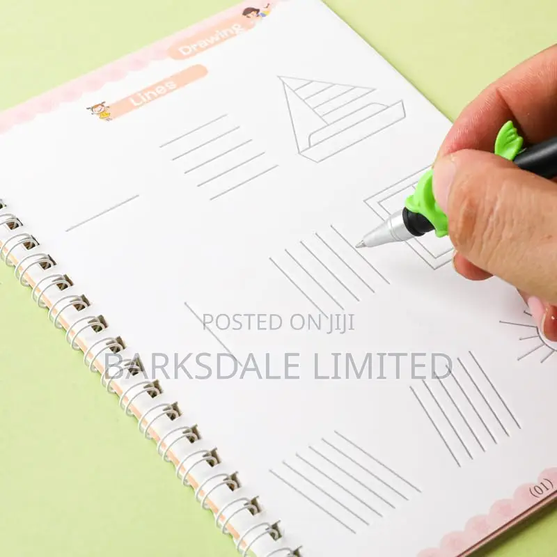 Kids Grooved Handwriting Sank Notebooks 3-5 Magic Writing School