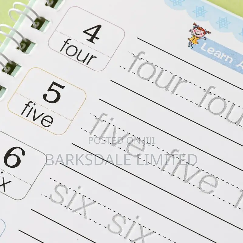 Kids Grooved Handwriting Sank Notebooks 3-5 Magic Writing School