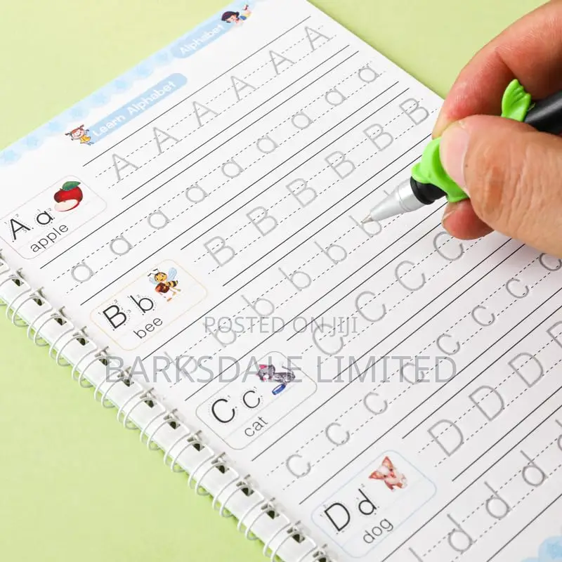 Kids Grooved Handwriting Sank Notebooks 3-5 Magic Writing School