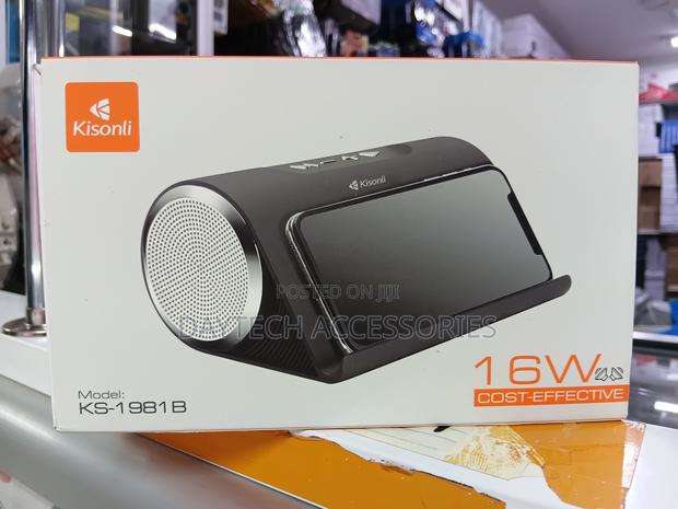 Kisonli Ks-1981b Portable Bluetooth Speaker - Black - thumbnail 2