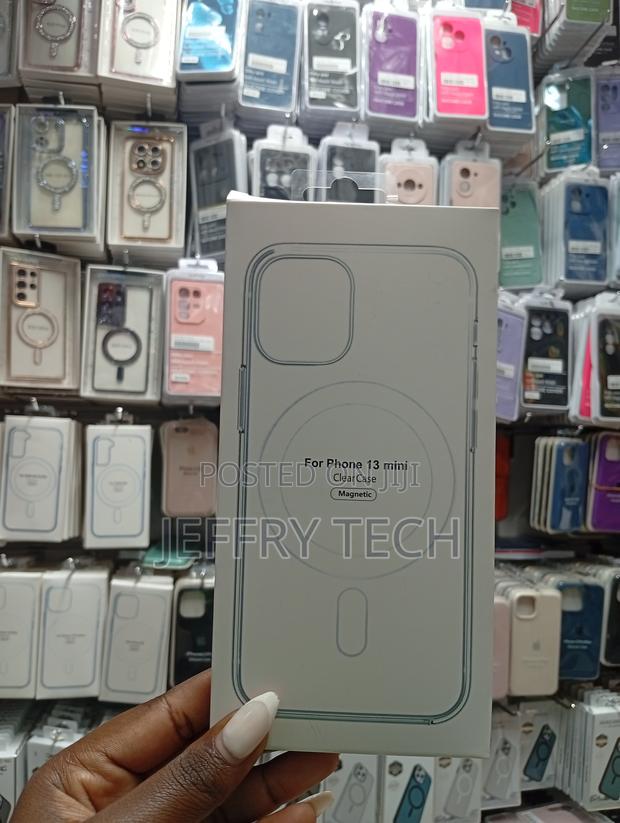 Clear Magnetic Case Specifically for Apple iPhone 13 Mini.