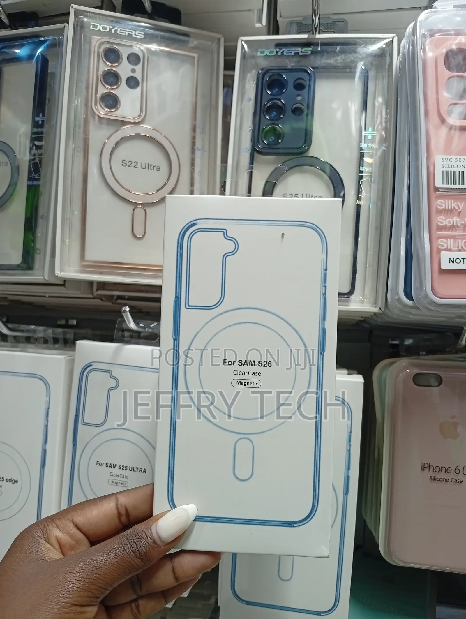 Doyers Branded Magnetic Clear Case Designed for Samsung Galaxy S26.
